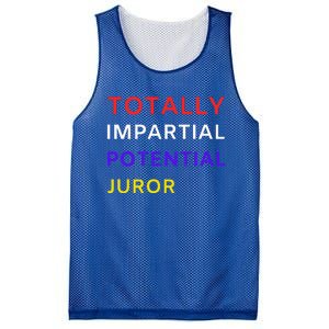 Totally Impartial Potential Juror Mesh Reversible Basketball Jersey Tank