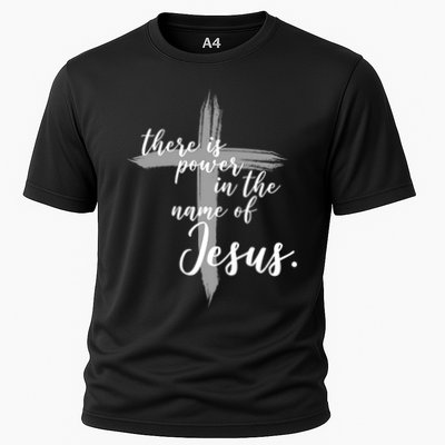There Is Power In The Name Of Jesus Cross Performance Shirt