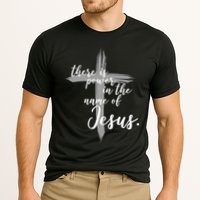 There Is Power In The Name Of Jesus Cross Performance Shirt