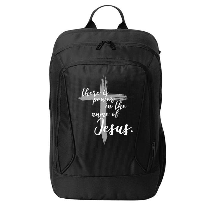 There Is Power In The Name Of Jesus Cross City Backpack