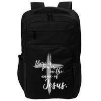 There Is Power In The Name Of Jesus Cross Impact Tech Backpack