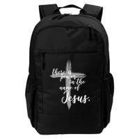 There Is Power In The Name Of Jesus Cross Backpack