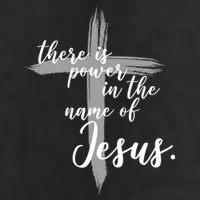 There Is Power In The Name Of Jesus Cross 25L Jumbo Tote
