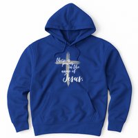 There Is Power In The Name Of Jesus Cross Hoodie