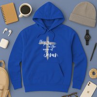 There Is Power In The Name Of Jesus Cross Hoodie