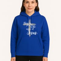 There Is Power In The Name Of Jesus Cross Hoodie