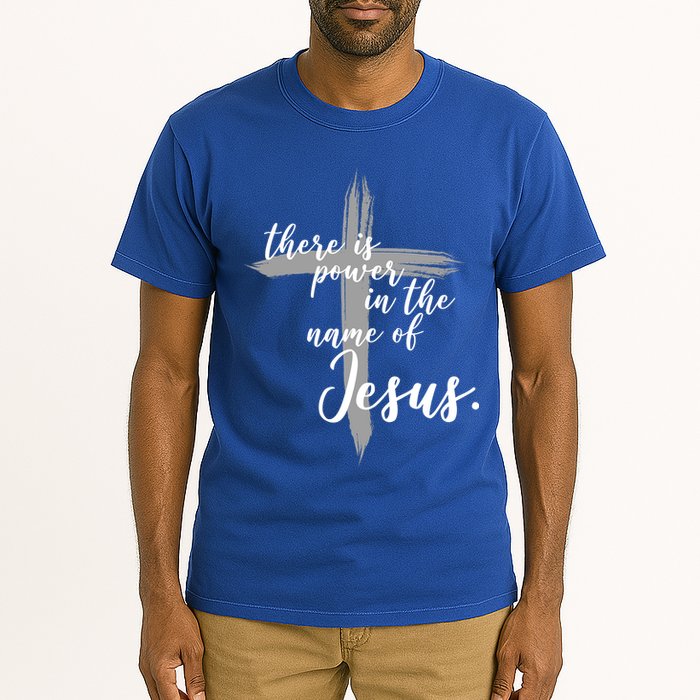 There Is Power In The Name Of Jesus Cross Tall T-Shirt