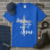 There Is Power In The Name Of Jesus Cross Tall T-Shirt