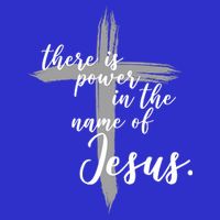 There Is Power In The Name Of Jesus Cross Tall T-Shirt