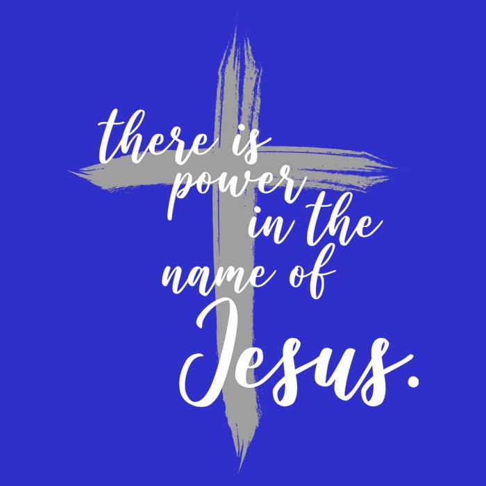 There Is Power In The Name Of Jesus Cross Tall T-Shirt