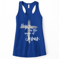 There Is Power In The Name Of Jesus Cross Womens Tank Top