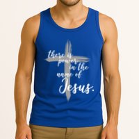 There Is Power In The Name Of Jesus Cross Tank Top