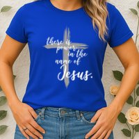 There Is Power In The Name Of Jesus Cross Womens T-Shirt