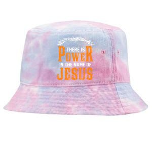 There Is Power In The Name Of Jesus Tie-Dyed Bucket Hat