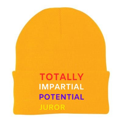 Totally Impartial Potential Juror Knit Cap Winter Beanie