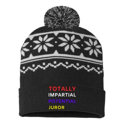 Totally Impartial Potential Juror USA-Made Snowflake Beanie