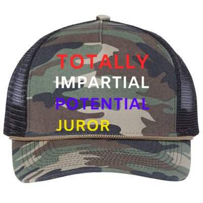 Totally Impartial Potential Juror Retro Rope Trucker Hat Cap