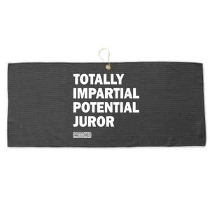 Totally Impartial Potential Juror Large Microfiber Waffle Golf Towel