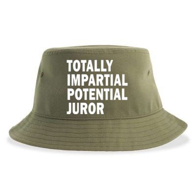 Totally Impartial Potential Juror Sustainable Bucket Hat