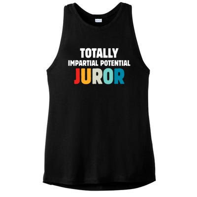 Totally Impartial Potential Juror Ladies PosiCharge Tri-Blend Wicking Tank