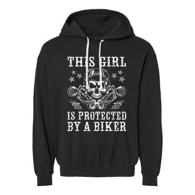 This Is Protected By A Biker Garment-Dyed Fleece Hoodie