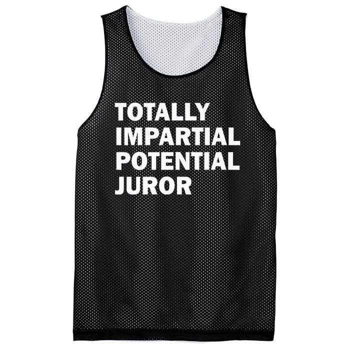 Totally Impartial Potential Juror Mesh Reversible Basketball Jersey Tank