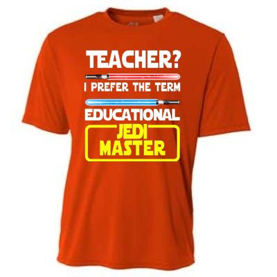 Teacher? I Prefer The Term Educational Jedi Master Cooling Performance Crew T-Shirt