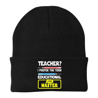 Teacher? I Prefer The Term Educational Jedi Master Knit Cap Winter Beanie