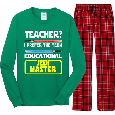 Teacher? I Prefer The Term Educational Jedi Master Long Sleeve Pajama Set