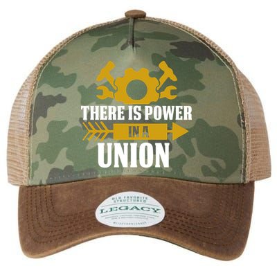 There Is Power In A Union Labor Day Gift Legacy Tie Dye Trucker Hat