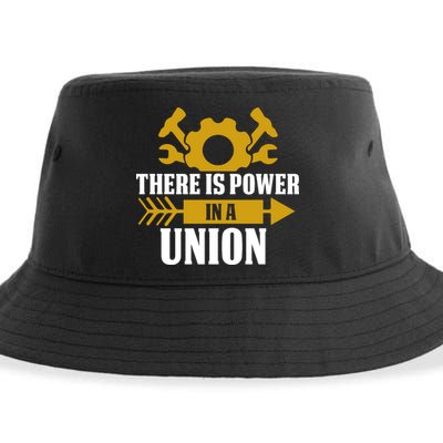 There Is Power In A Union Labor Day Gift Sustainable Bucket Hat