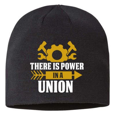 There Is Power In A Union Labor Day Gift Sustainable Beanie