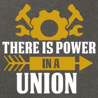 There Is Power In A Union Labor Day Gift Cotton Canvas Backpack