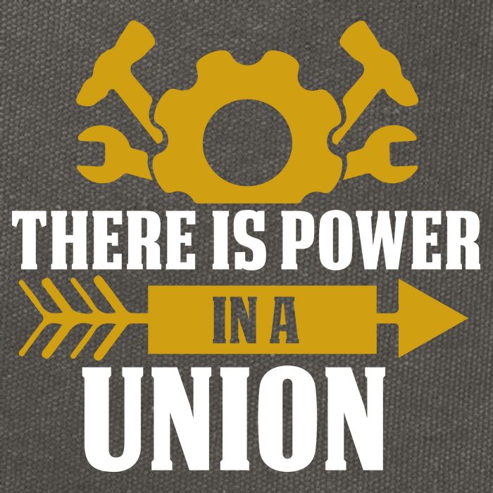 There Is Power In A Union Labor Day Gift Cotton Canvas Backpack