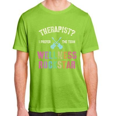 Therapist I Prefer Wellness Rockstar Therapy Ninja Team Cute Gift Adult ChromaSoft Performance T-Shirt