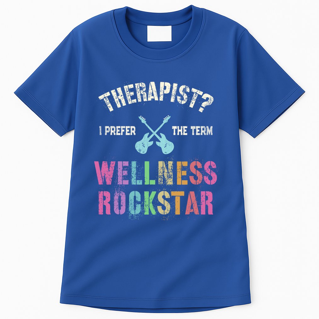 Therapist I Prefer Wellness Rockstar Therapy Ninja Team Cute Gift Tall T-Shirt