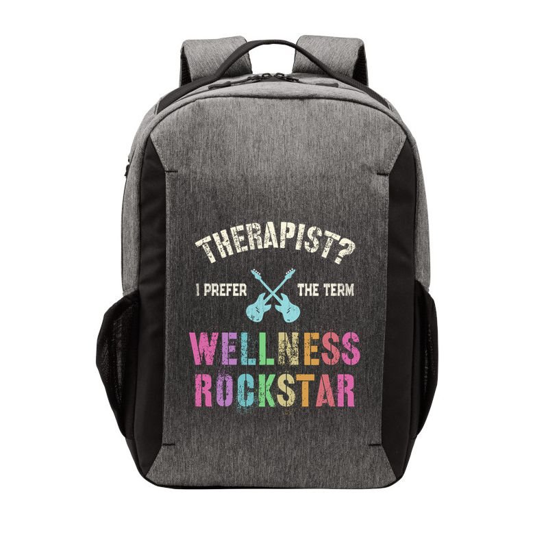 Therapist I Prefer Wellness Rockstar Therapy Ninja Team Cute Gift Vector Backpack