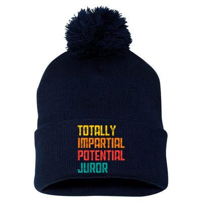 Totally Impartial Potential Juror Tee Pom Pom 12in Knit Beanie