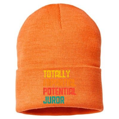 Totally Impartial Potential Juror Tee Sustainable Knit Beanie