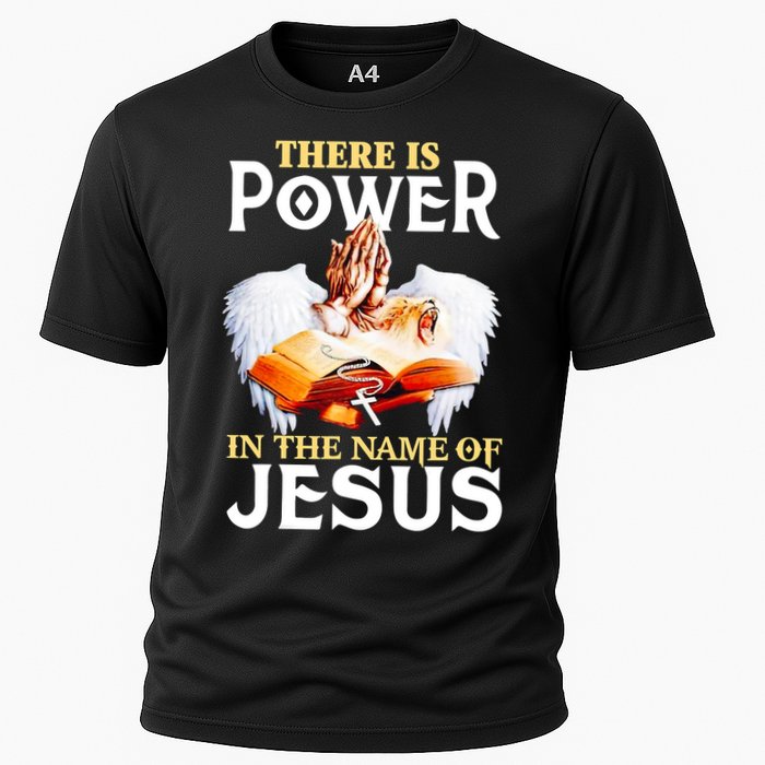 There Is Power In The Name Of Jesus Cross God Faith Christian Jesus Performance Shirt