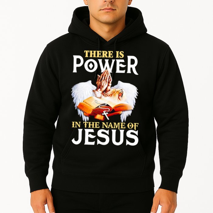 There Is Power In The Name Of Jesus Cross God Faith Christian Jesus Hoodie