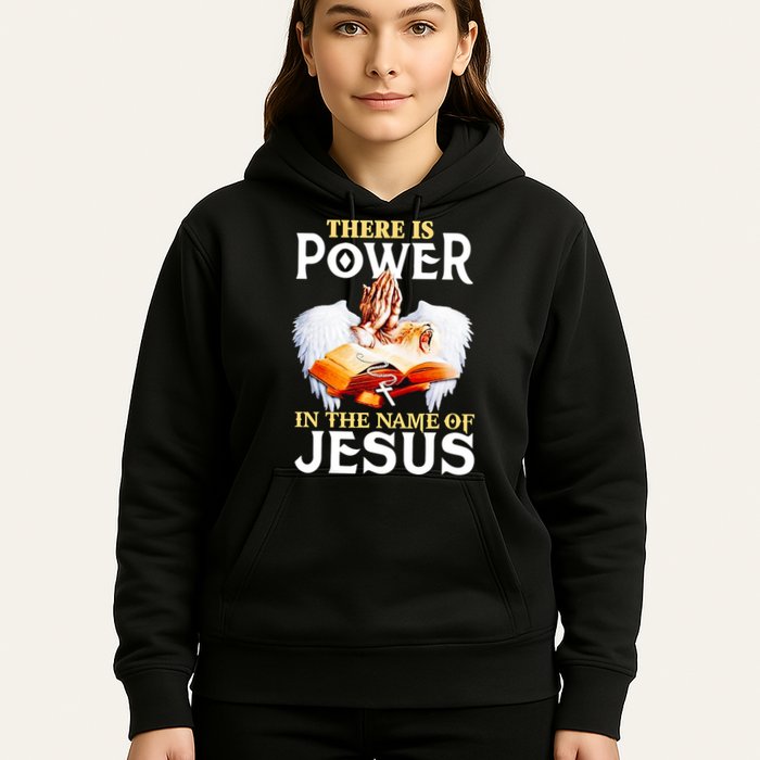 There Is Power In The Name Of Jesus Cross God Faith Christian Jesus Hoodie