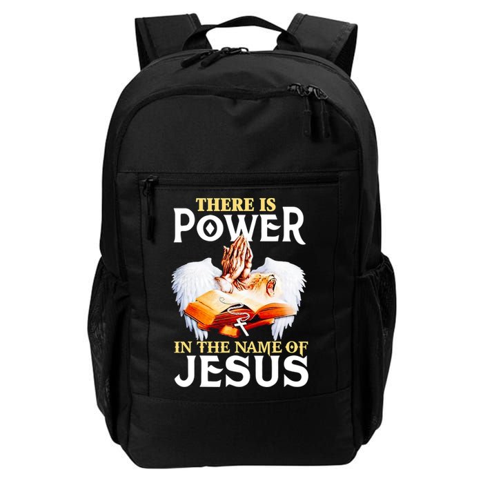 There Is Power In The Name Of Jesus Cross God Faith Christian Jesus Backpack