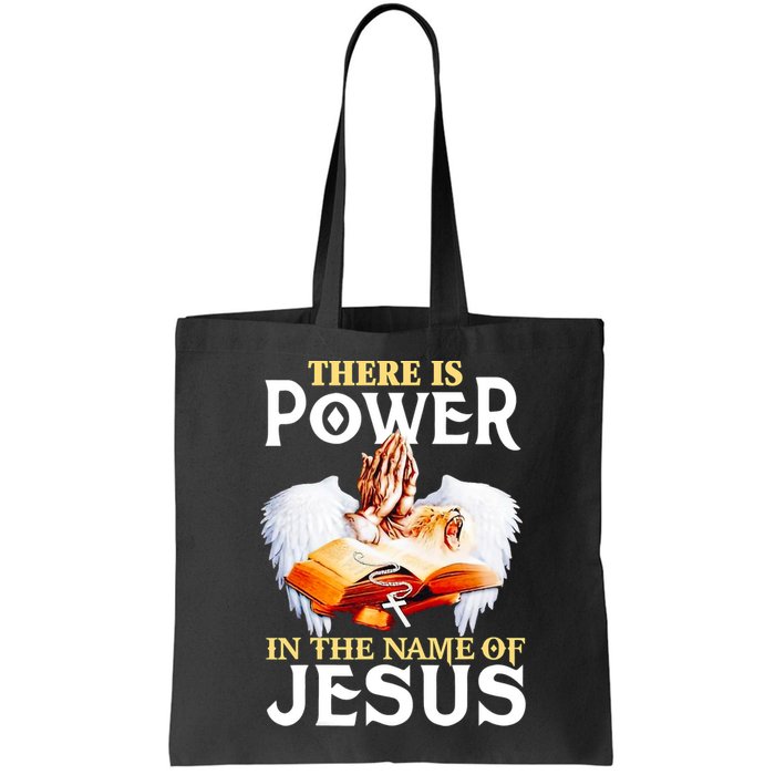 There Is Power In The Name Of Jesus Cross God Faith Christian Jesus Bag