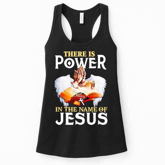 There Is Power In The Name Of Jesus Cross God Faith Christian Jesus Womens Tank Top