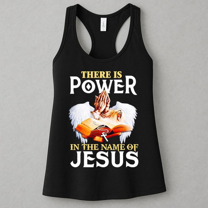 There Is Power In The Name Of Jesus Cross God Faith Christian Jesus Womens Tank Top