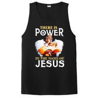 There Is Power In The Name Of Jesus Cross God Faith Christian Jesus PosiCharge Competitor Tank