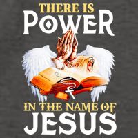 There Is Power In The Name Of Jesus Cross God Faith Christian Jesus Vector Backpack