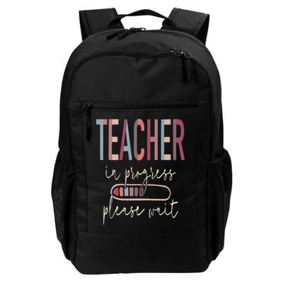 Teacher In Progress Please Wait Recharge Required Test Day Daily Commute Backpack