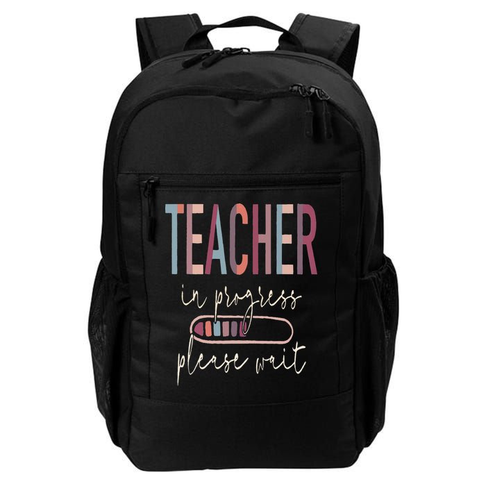Teacher In Progress Please Wait Recharge Required Test Day Daily Commute Backpack
